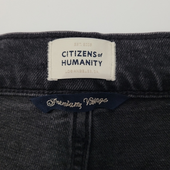 Citizens of Humanity Ella Mid Rise Slim Crop Jeans in Black Size 29 - Picture 5 of 14